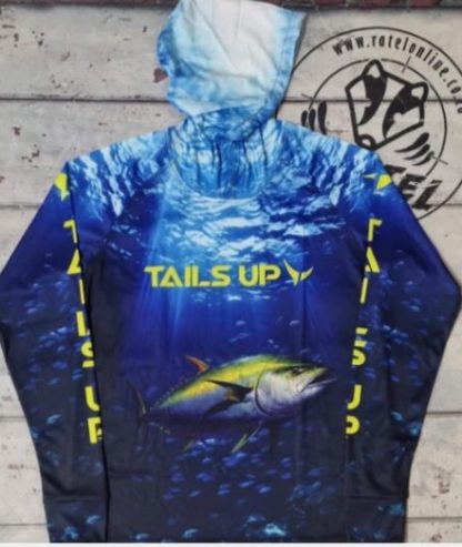 Tails Up Quick Dry Pelagic Fishing Shirt- Hoodie